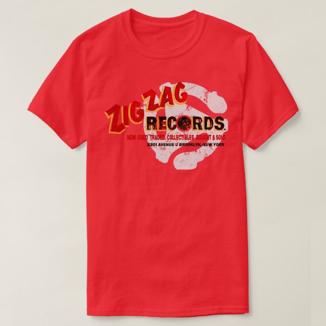 Zig Zag Platten T-Shirt (Design vorne)