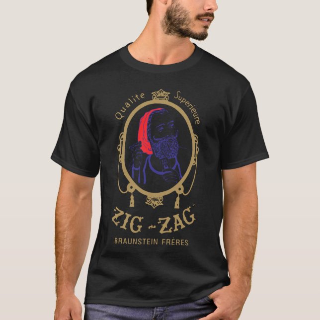 Zig Zag Rollpapiere lustig T-Shirt (Vorderseite)