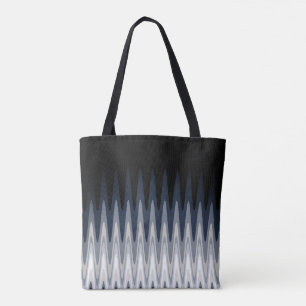 Zig Zag Schwarz-weiß Grau Navy Blue Beige Muster