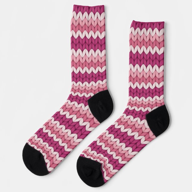 Zig Zag Socken (Linkes Detail)