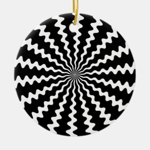 Zig Zag Spiral Disc Ornament
