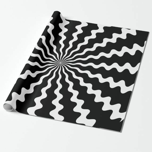 Zig Zag Spiralumhüllungspapier Geschenkpapier (Ungerollt)