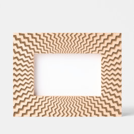 Zig Zag Sternexplosion Design Geätzte Rahmen
