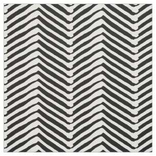 Zig zag Streifen schwarz und weiß Muster moderne  Stoff