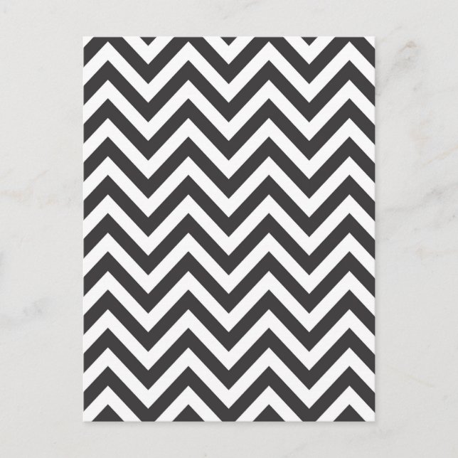 Zig Zag Streifenmuster Zazzle Vorlagenhintergrund Postkarte (Vorderseite)
