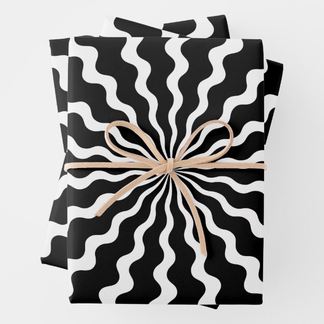 Zig Zag Wrapping Paper Geschenkpapier Set (Beispiel)