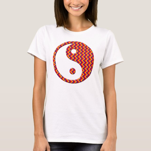 Zig Zag Yin Yang T-Shirt (Vorderseite)