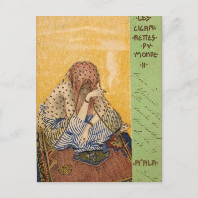 Zigaretten der Welt von Raphael Kirchner Postkarte (Vorderseite)