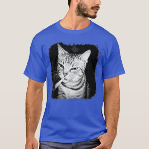 Zigaretten-Kätzchen-Gang-Katze raucht Zigaretten L T-Shirt