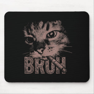 Zigaretten-Kätzchen lustige rauchende Katze Meme d Mousepad