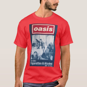 Zigaretten und Alkohol Minimalistisches Mädchen T-Shirt