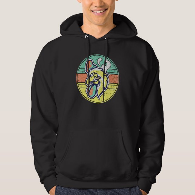 Zigarettenraucher Bauer Farm Animal Chicke Hoodie (Vorderseite)