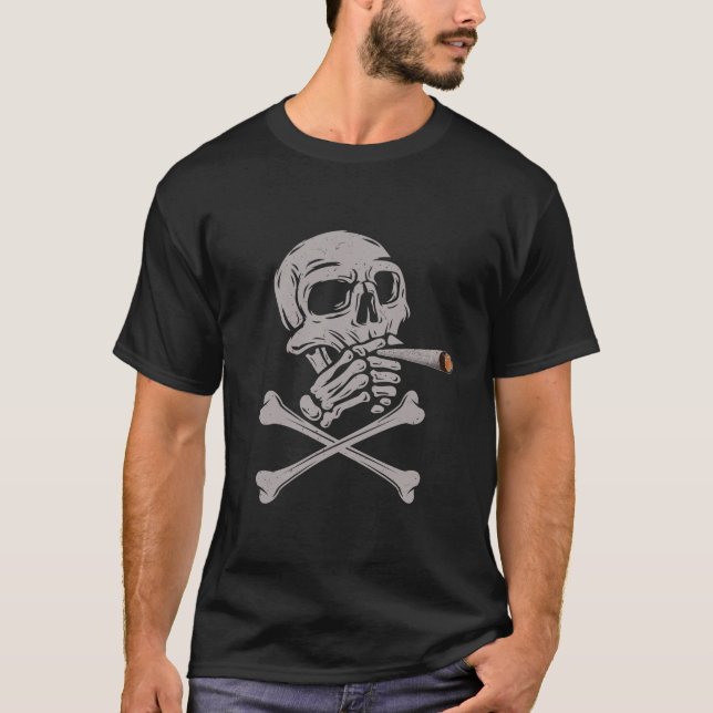 Zigarettenraucher und Zauber T-Shirt (Vorderseite)