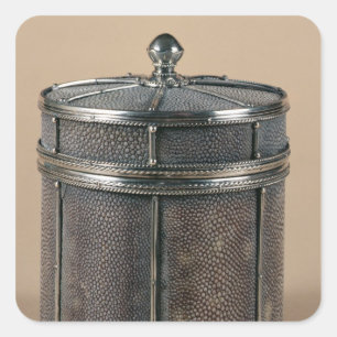 Zigarettenschachtel mit scharfen Seiten, 1928 Quadratischer Aufkleber