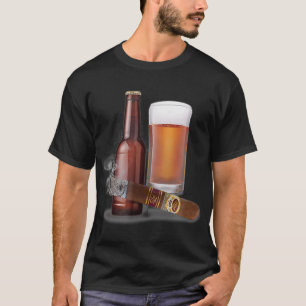 Zigarre und Bier T-Shirt