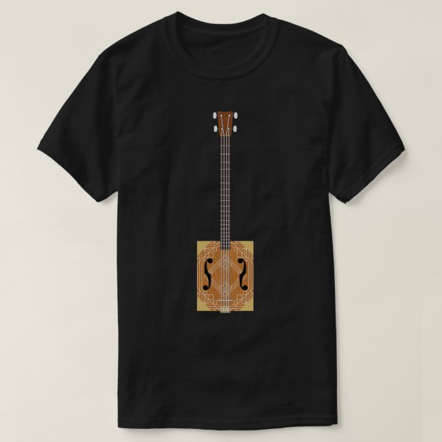 Zigarren-Box-Gitarren 4 T-Shirt (Design vorne)