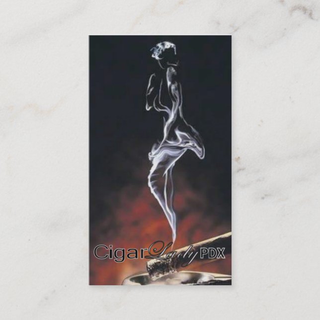 Zigarren-Dame PDX 2 Visitenkarte (Vorderseite)