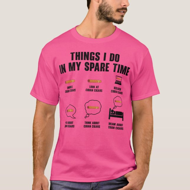 Zigarren rauchender Zigarrenraucher T-Shirt (Vorderseite)