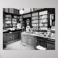 Zigarren-Shop, 1895. Vintages Foto