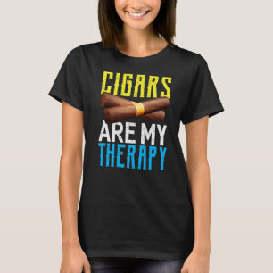 Zigarren sind meine Therapie Funny Cigar Premium T-Shirt
