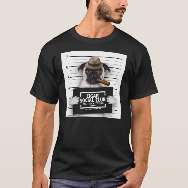 ZIGARREN-SOZIALverein (SCHWARZES) T-Shirt (Vorderseite)