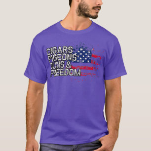 Zigarren TAUBEN Waffen Freiheit TAUBE T-Shirt