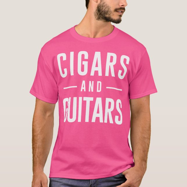 Zigarren und Gitarren T-Shirt (Vorderseite)