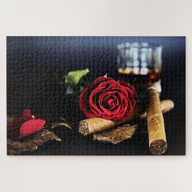 Zigarren und Rose Puzzle (Horizontal)