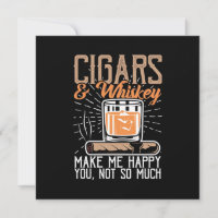 Zigarren und Whiskey machen mich glücklich