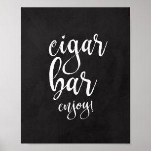 Zigarrenbar-Schiefertafel 8x10 Hochzeitsschild Poster
