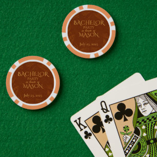 Zigarrenbar-Thema-Junggesellenabschied Pokerchips