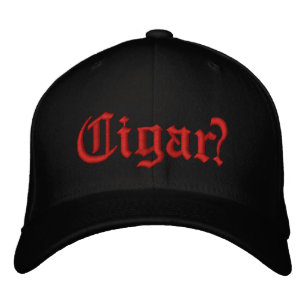 Zigarrenfarben? Rote Naht Bestickte Baseballkappe