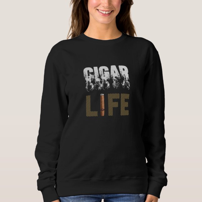 Zigarrenleben sinkt sweatshirt (Vorderseite)