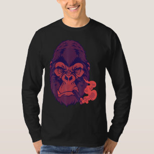 Zigarrenrauchen Gemeine Aussicht Cherry Gorilla fü T-Shirt