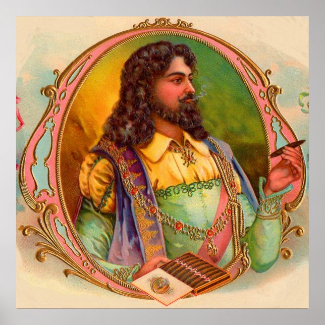 Zigarrenraucher aus dem 16. Jahrhundert Poster (Vorne)