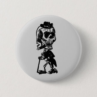 Zigarrenrauchskelett Button