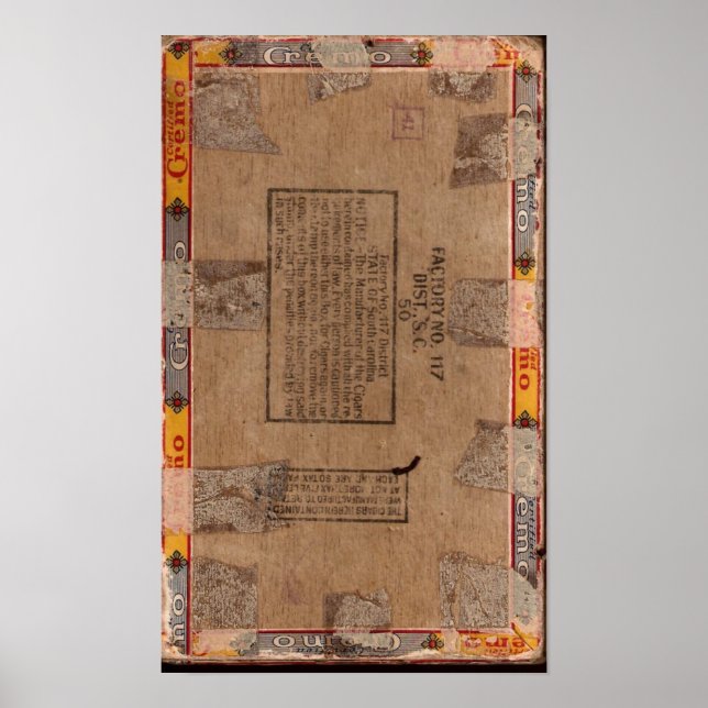 Zigarrenschachtel Poster (Vorne)