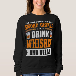 Zigarrenwhiskey für Männer - Raucherliquor Sweatshirt