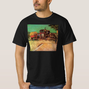 Zigeuner mit Wohnwagen von Vincent van Gogh T-Shirt