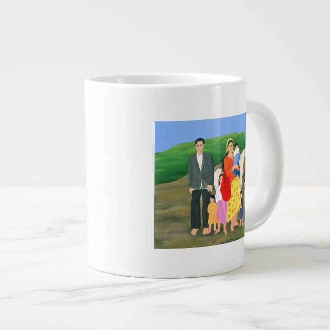Zigeunerfamilie 1986 Jumbo-Tasse (Vorderseite Rechts)