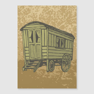 Zigeunerkarawanenwagen Magnetkarte