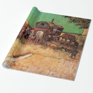 Zigeunerlager mit Wohnwagen, Van Gogh Geschenkpapier
