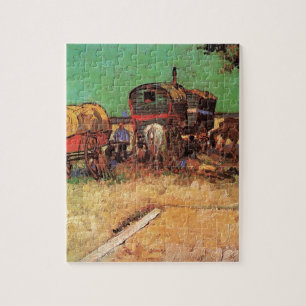 Zigeunerlager mit Wohnwagen, Van Gogh Puzzle