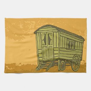 Zigeunerwohnwagen Küchentuch