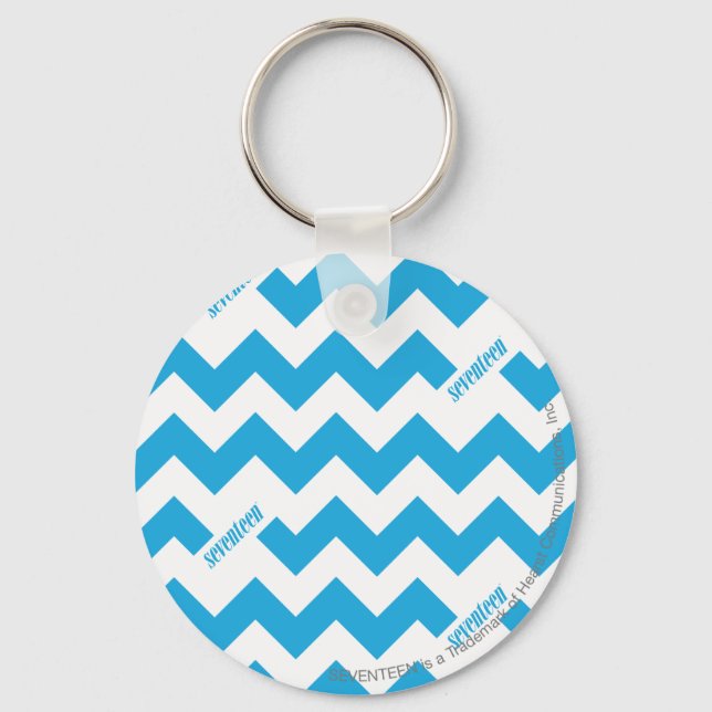 ZigZag Aqua Schlüsselanhänger (Vorderseite)