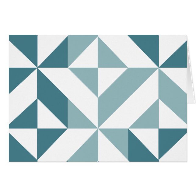 ZigZag, aquamarin-grün-zweiteilig, geometrisch (Vorderseite (Horizontal))