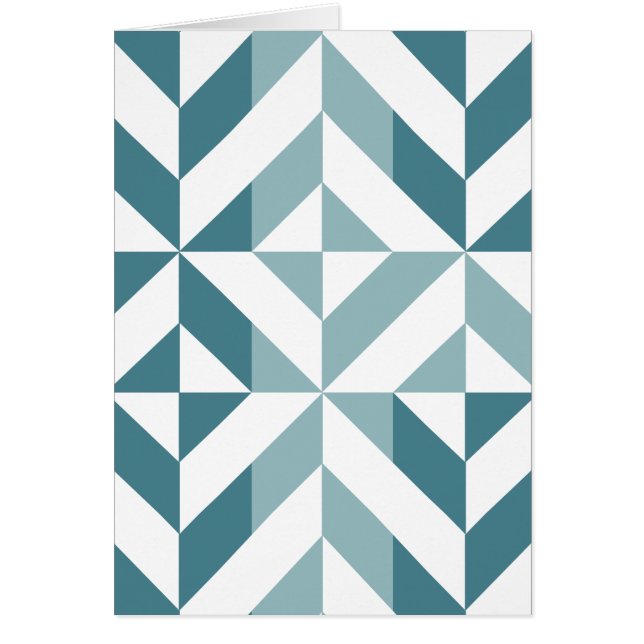 ZigZag, aquamarin-grün-zweiteilig, geometrisch (Vorne)