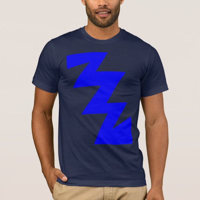 ZigZag - blau T-Shirt (Vorderseite)
