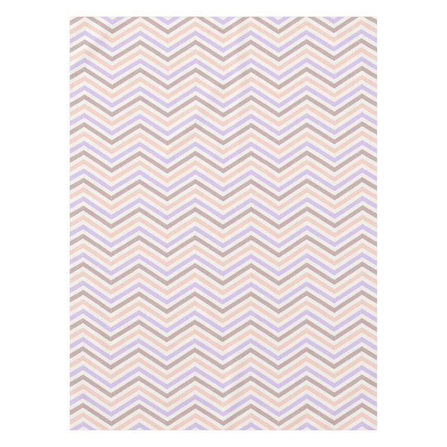 ZigZag Blush Pink Lavender Tischdecke (Vorderseite)