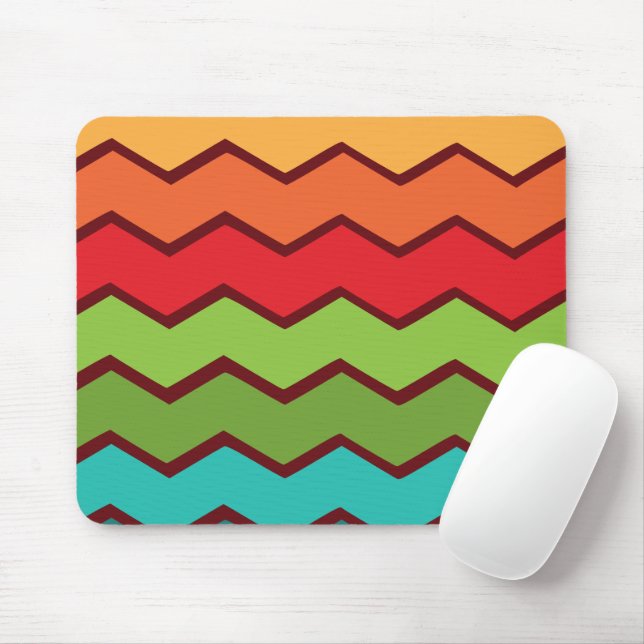 Zigzag der 1970er mousepad (Mit Mouse)